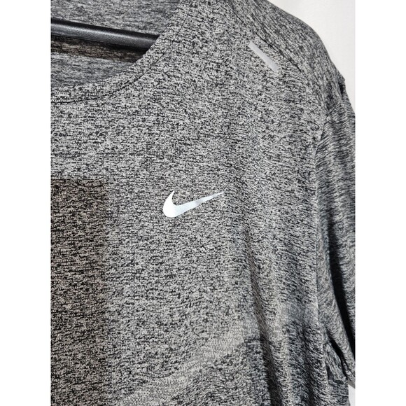Nike Shirt DRI-FIT Rise 365 Short-Sleeve Running Mens Size 2XL Gray Athleisure - Picture 4 of 12